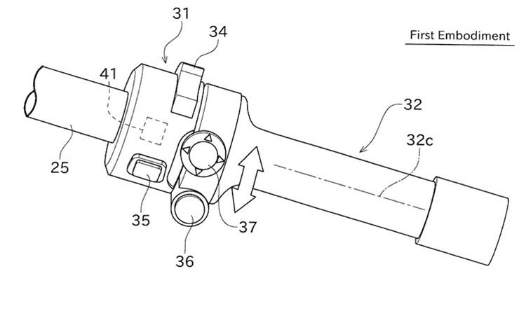 Kawasaki Hybrid drive patent application